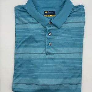 Jack Nicklaus Striped Men's Golf Polo Shirt